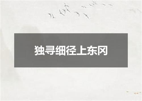 独寻细径上东冈