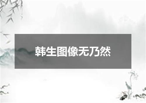 韩生图像无乃然