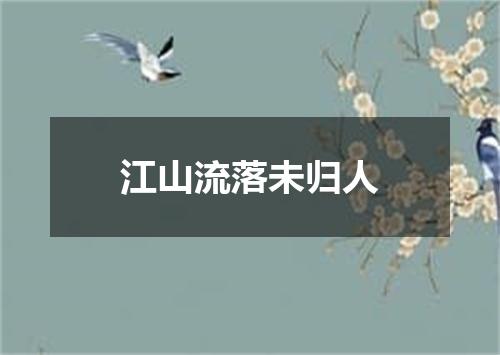 江山流落未归人
