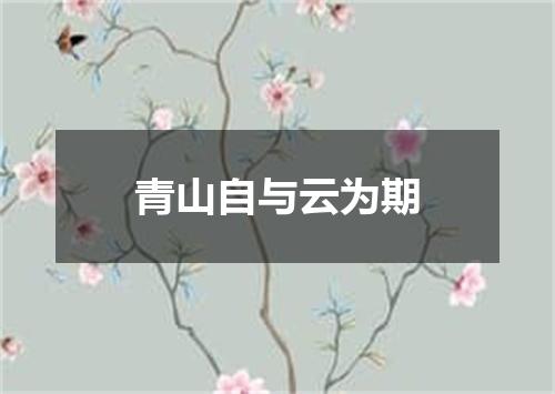 青山自与云为期