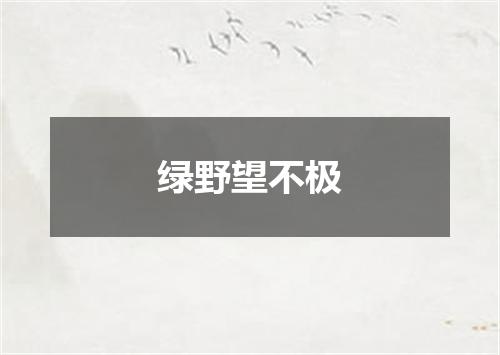 绿野望不极