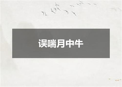 误喘月中牛