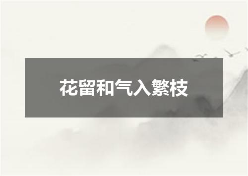 花留和气入繁枝