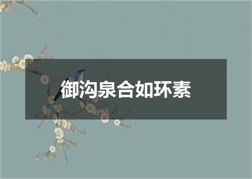 御沟泉合如环素