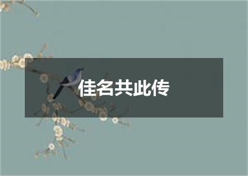 佳名共此传