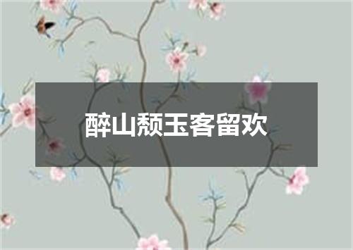 醉山颓玉客留欢