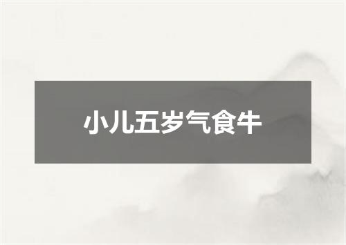 小儿五岁气食牛