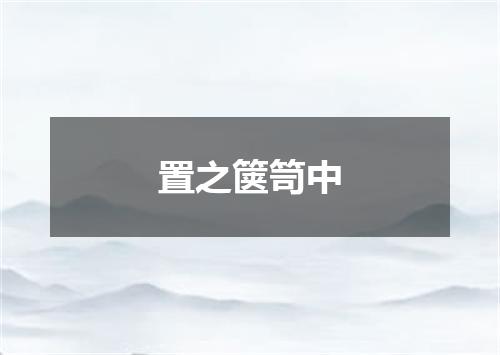 置之箧笥中