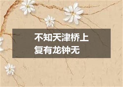 不知天津桥上复有龙钟无