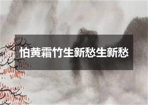 怕黄霜竹生新愁生新愁