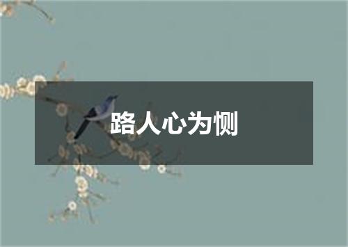 路人心为恻