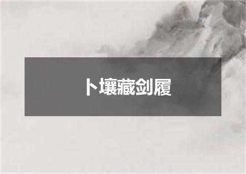 卜壤藏剑履