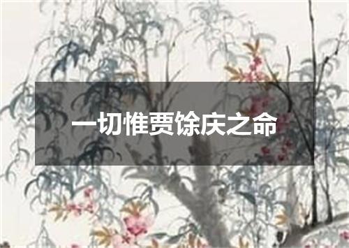 一切惟贾馀庆之命