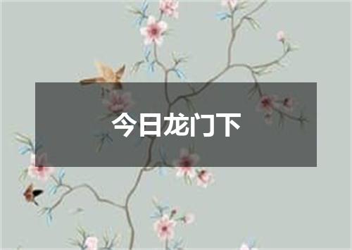今日龙门下