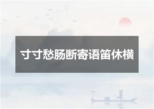 寸寸愁肠断寄语笛休横
