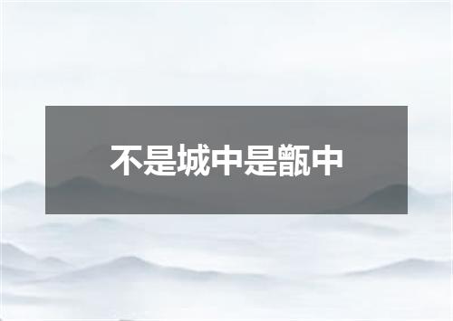 不是城中是甑中