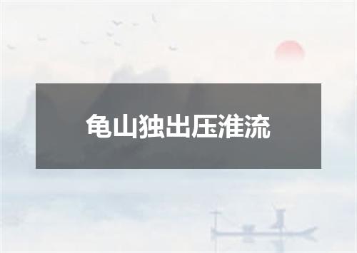 龟山独出压淮流