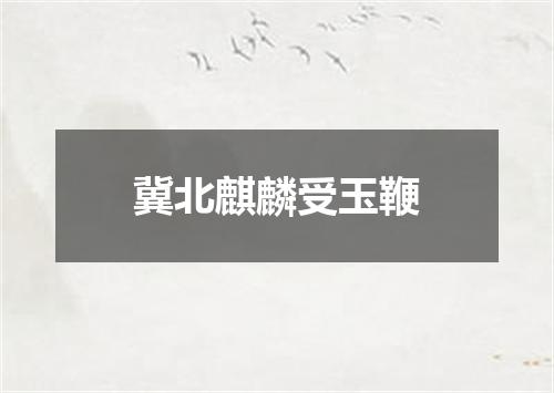 冀北麒麟受玉鞭