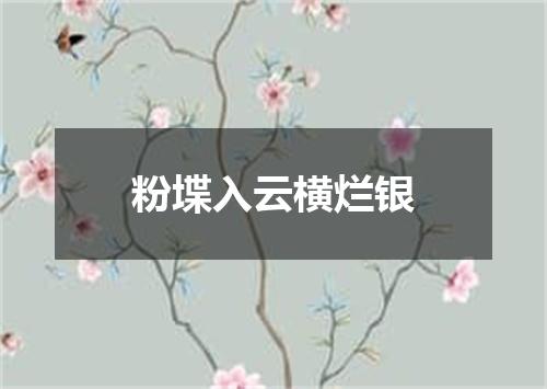 粉堞入云横烂银