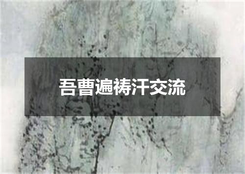 吾曹遍祷汗交流