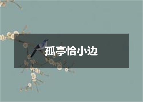 孤亭恰小边