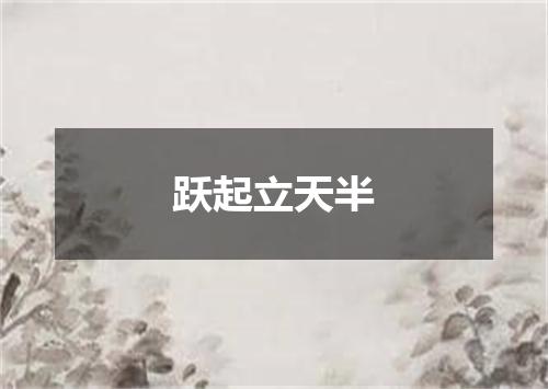跃起立天半