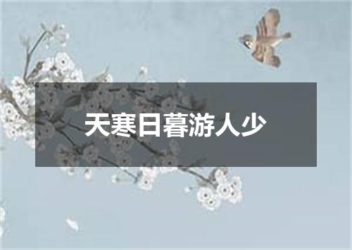 天寒日暮游人少