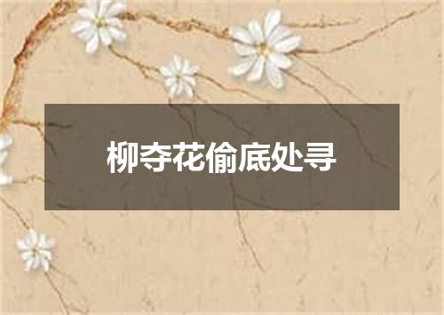 柳夺花偷底处寻