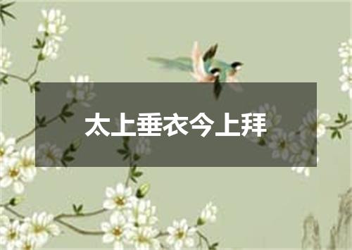 太上垂衣今上拜