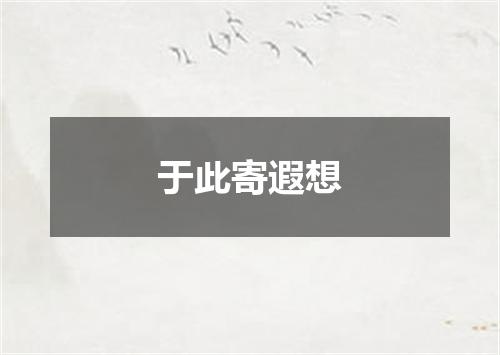 于此寄遐想