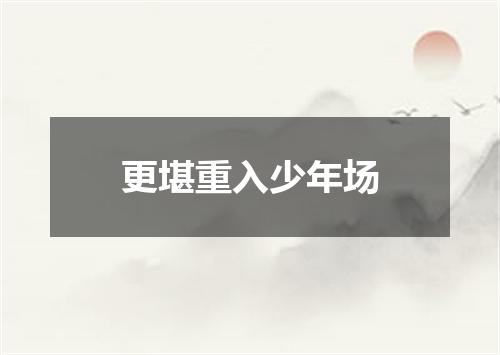 更堪重入少年场