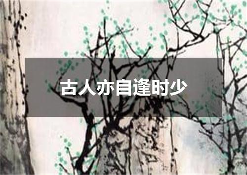 古人亦自逢时少