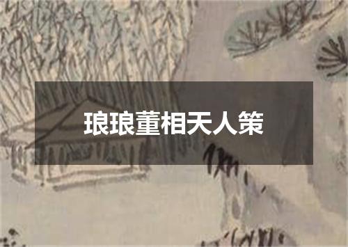 琅琅董相天人策