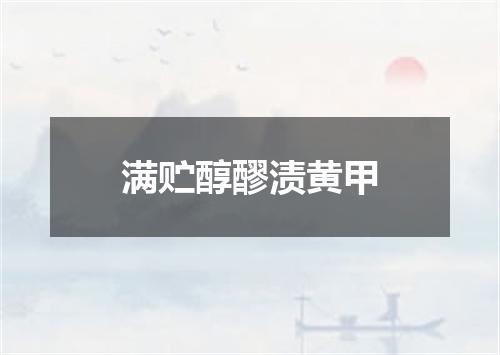 满贮醇醪渍黄甲