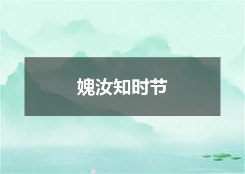 媿汝知时节