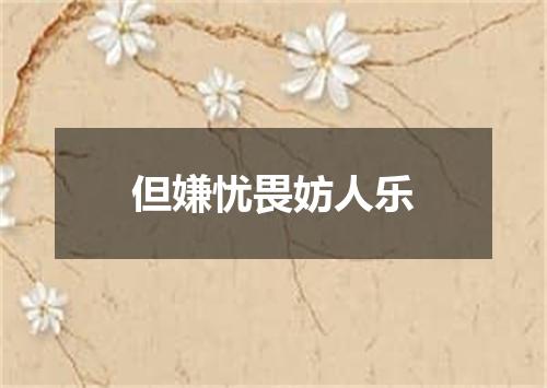 但嫌忧畏妨人乐