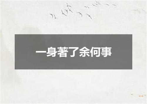 一身著了余何事