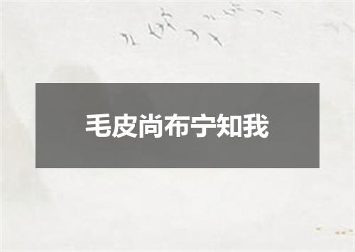 毛皮尚布宁知我