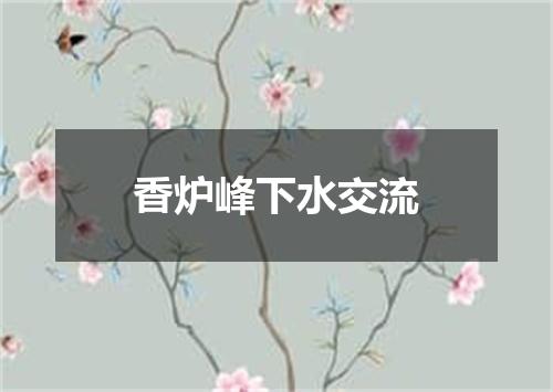 香炉峰下水交流