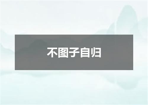 不图子自归