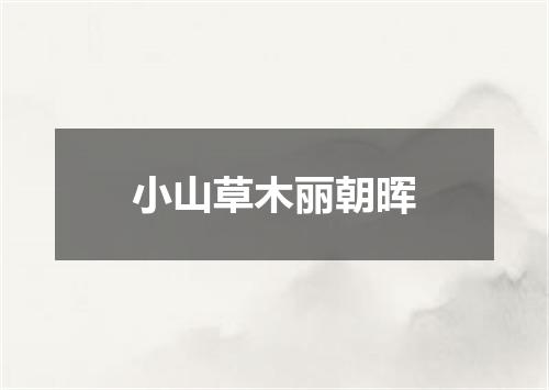 小山草木丽朝晖