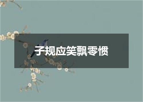 子规应笑飘零惯