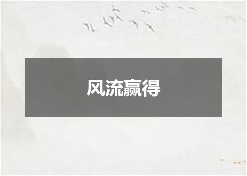 风流赢得