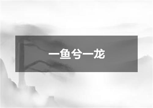 一鱼兮一龙