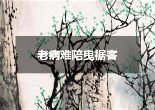 老病难陪曳裾客