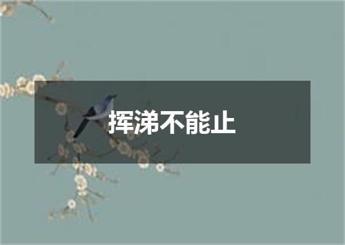 挥涕不能止