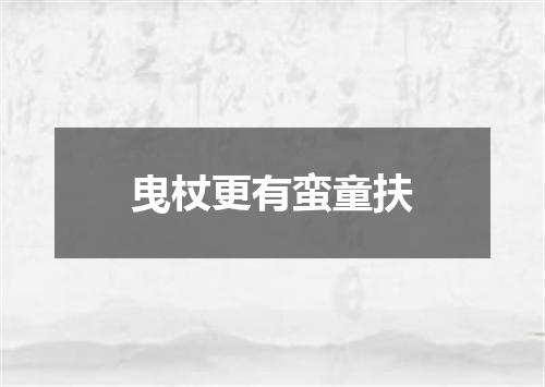 曳杖更有蛮童扶