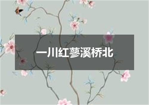 一川红蓼溪桥北