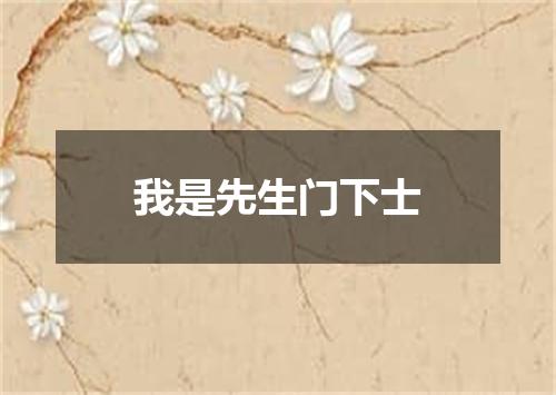 我是先生门下士