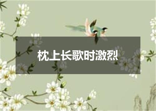 枕上长歌时激烈